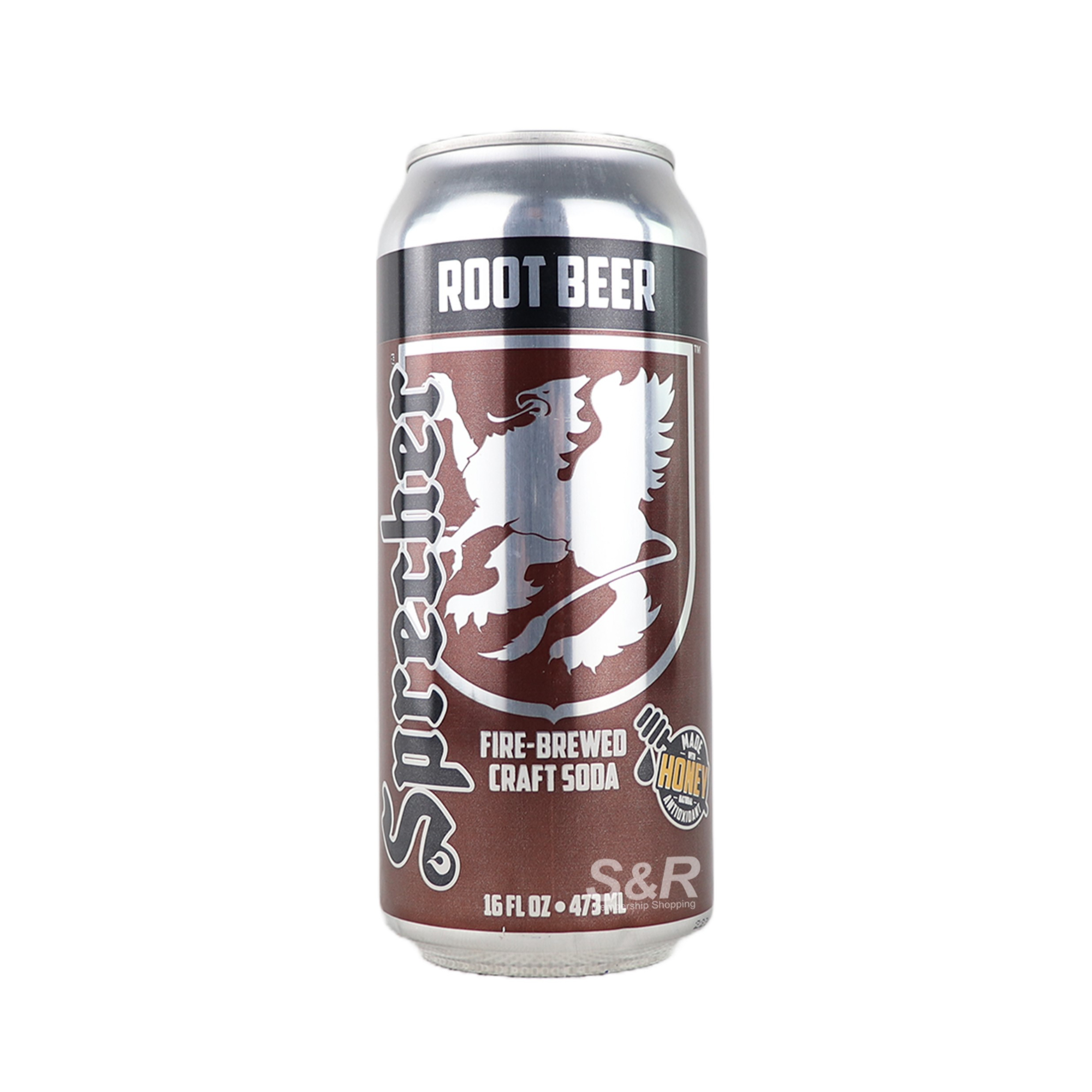Sprecher Fire Brewed Root Beer Craft Soda 473mL Sprecher Fire Brewed Root Beer Craft Soda 473mL